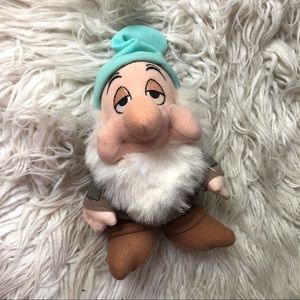 Disney Snow White & Seven Drawves Sleepy 1996 Plush Sega